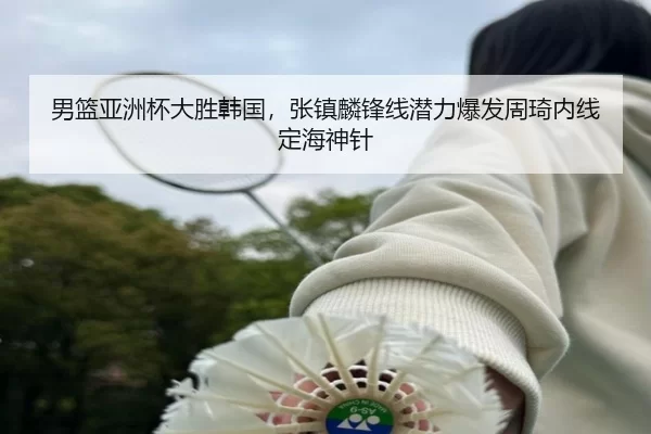 男篮亚洲杯大胜韩国，张镇麟锋线潜力爆发周琦内线定海神针